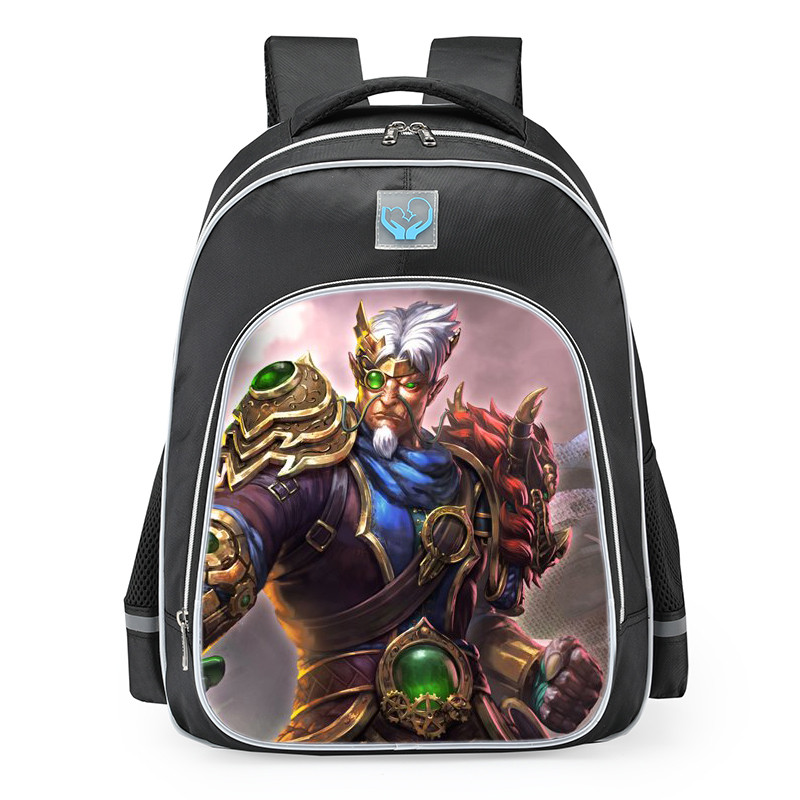 Smite Ao Kuang Clockwork Knight Skin School Backpack