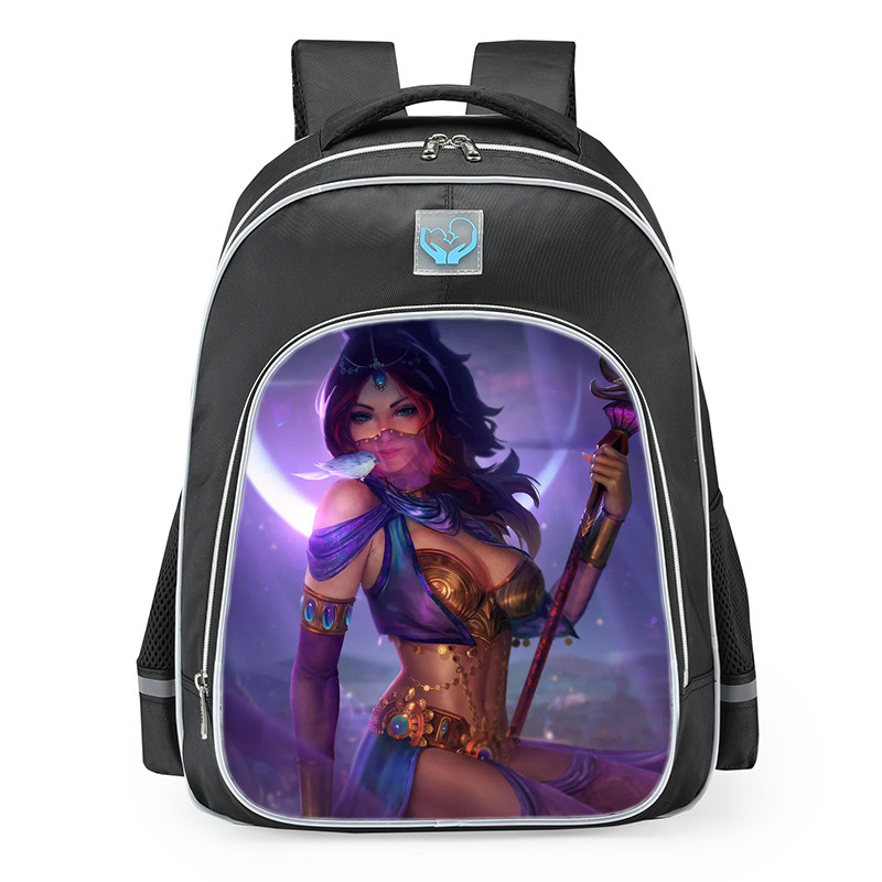 Smite Aphrodite Oasis Djinn Skin School Backpack