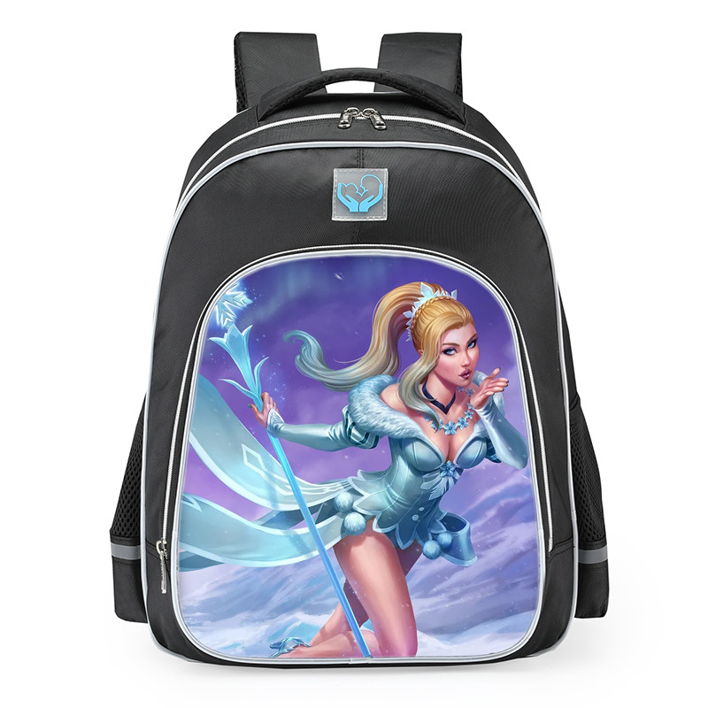 Smite Aphrodite Ice Queen Skin School Backpack