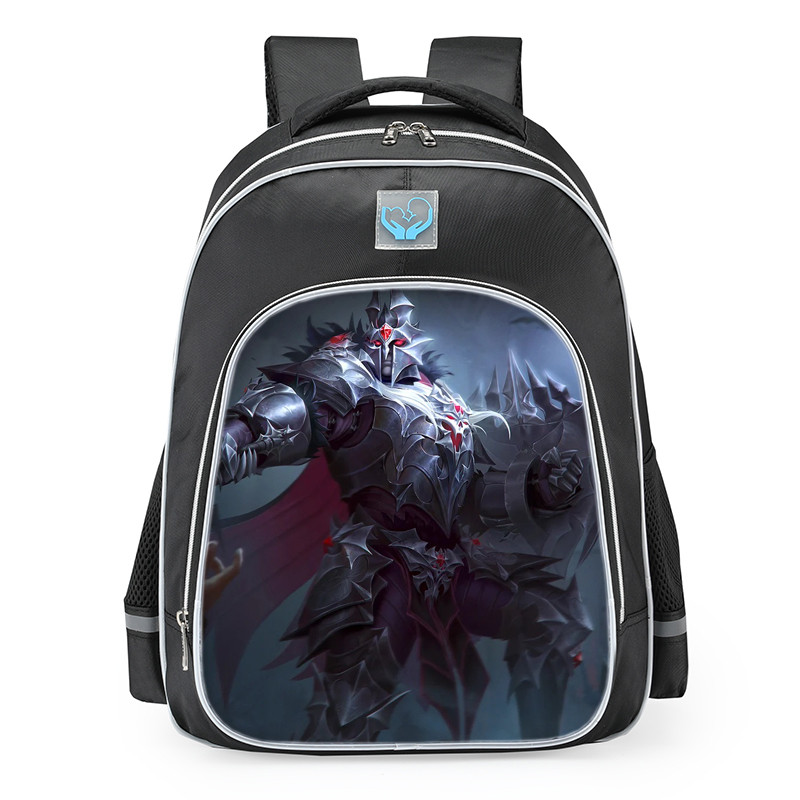Smite Ares Crimson Steel Skin School Backpack