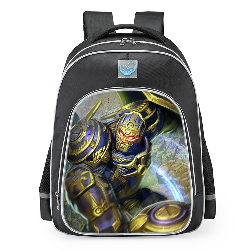 Smite Ares Diamond Sword Skin School Backpack