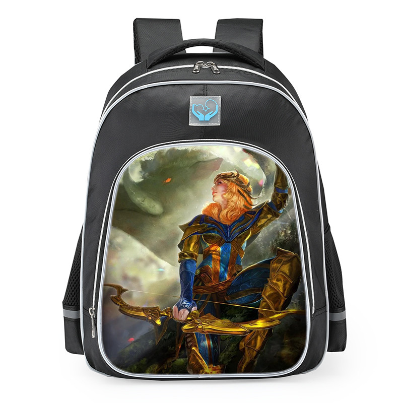Smite Artemis Golden Skin School Backpack