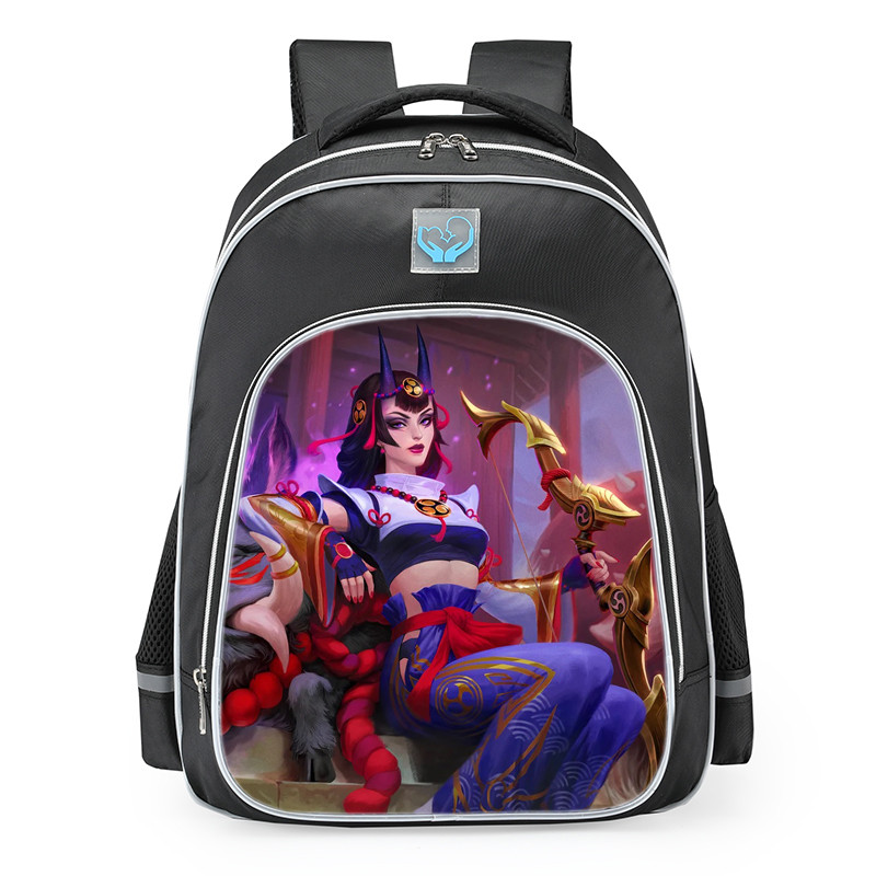 Smite Artemis Oni Huntress Skin School Backpack