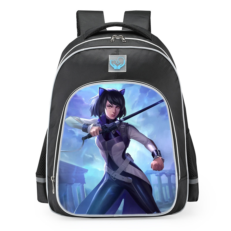 Smite Amaterasu Blake Belladonna Skin School Backpack