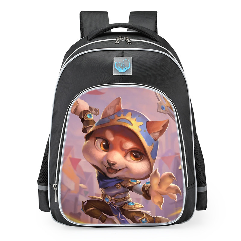 Smite Amaterasu Chibi Inu Skin School Backpack