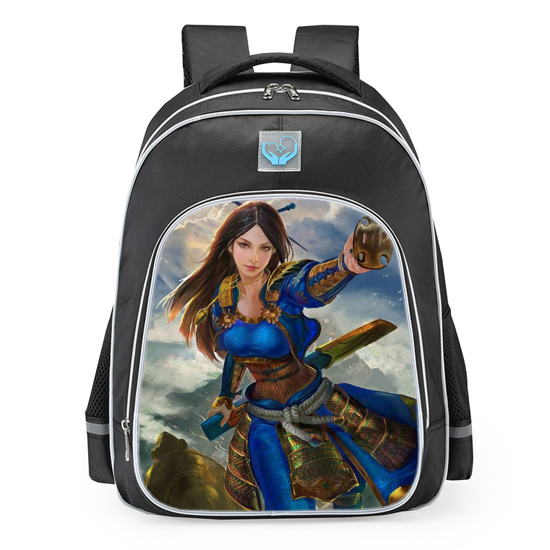 Smite Amaterasu Golden Skin School Backpack
