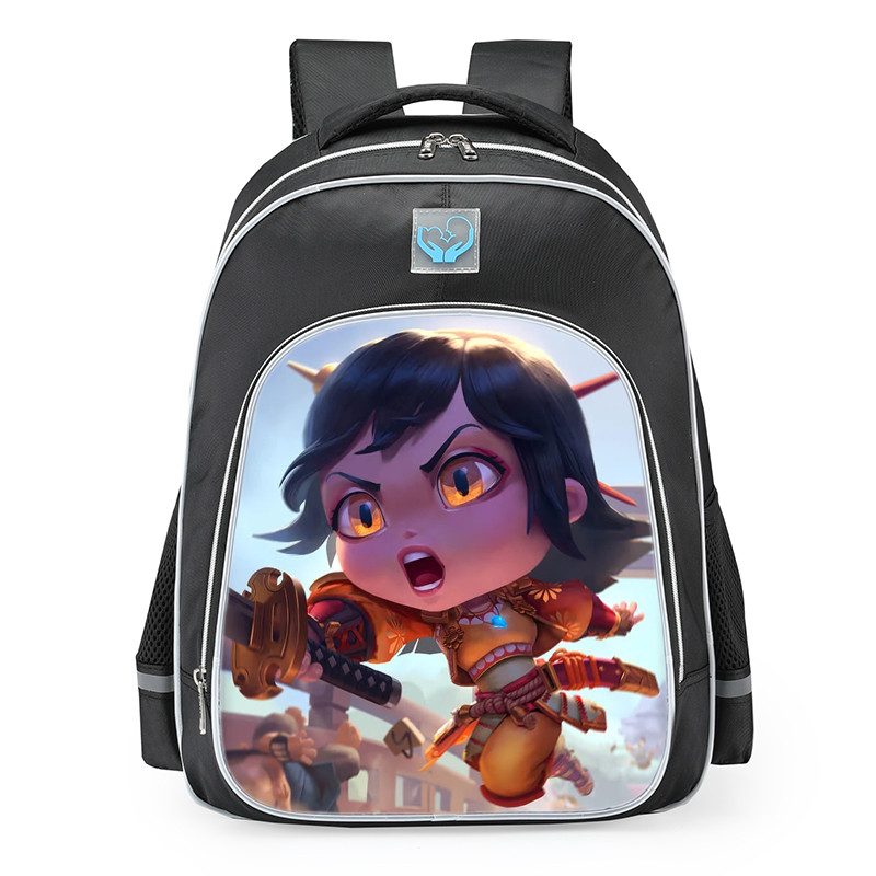 Smite Amaterasu Sunny Chibi Skin School Backpack