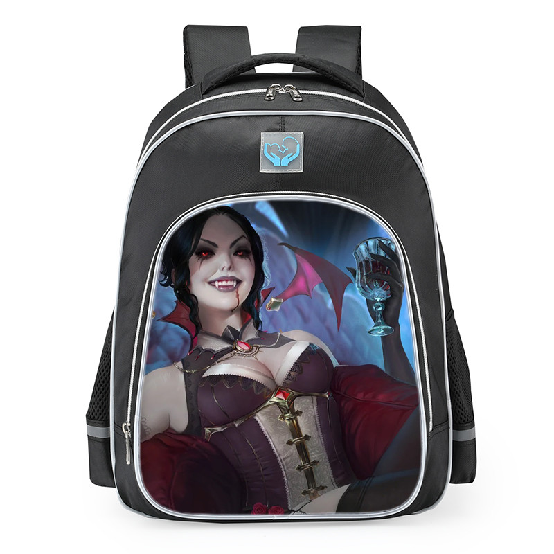 Smite Amaterasu Vampiress Skin School Backpack
