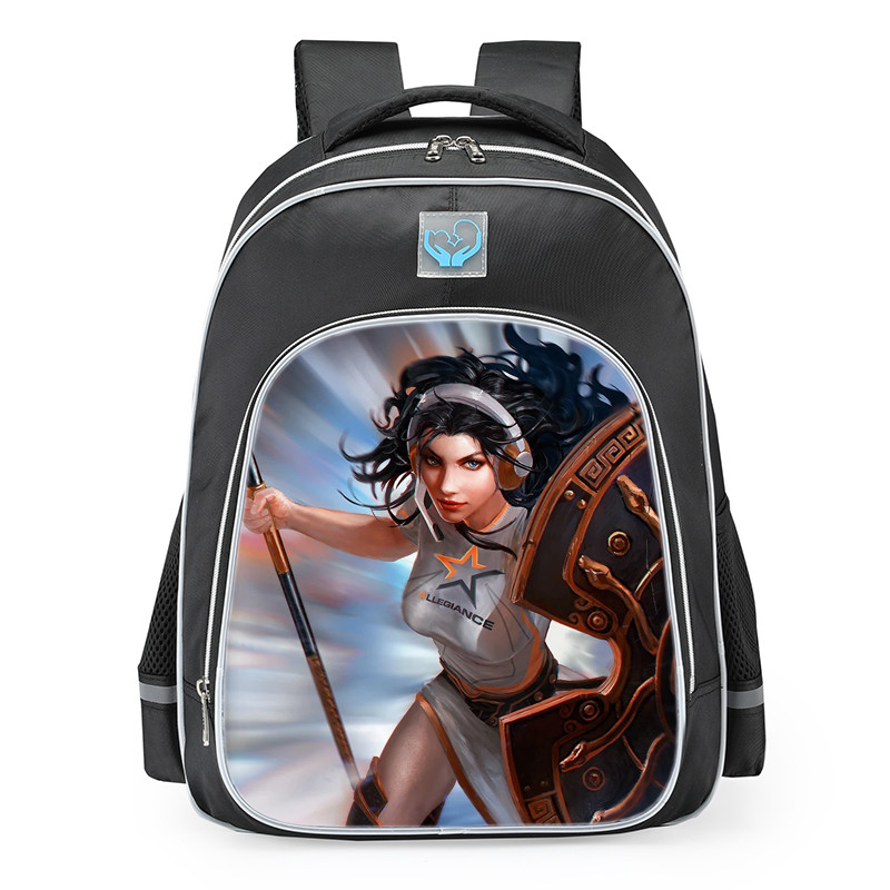 Smite Athena Allegiance Skin School Backpack