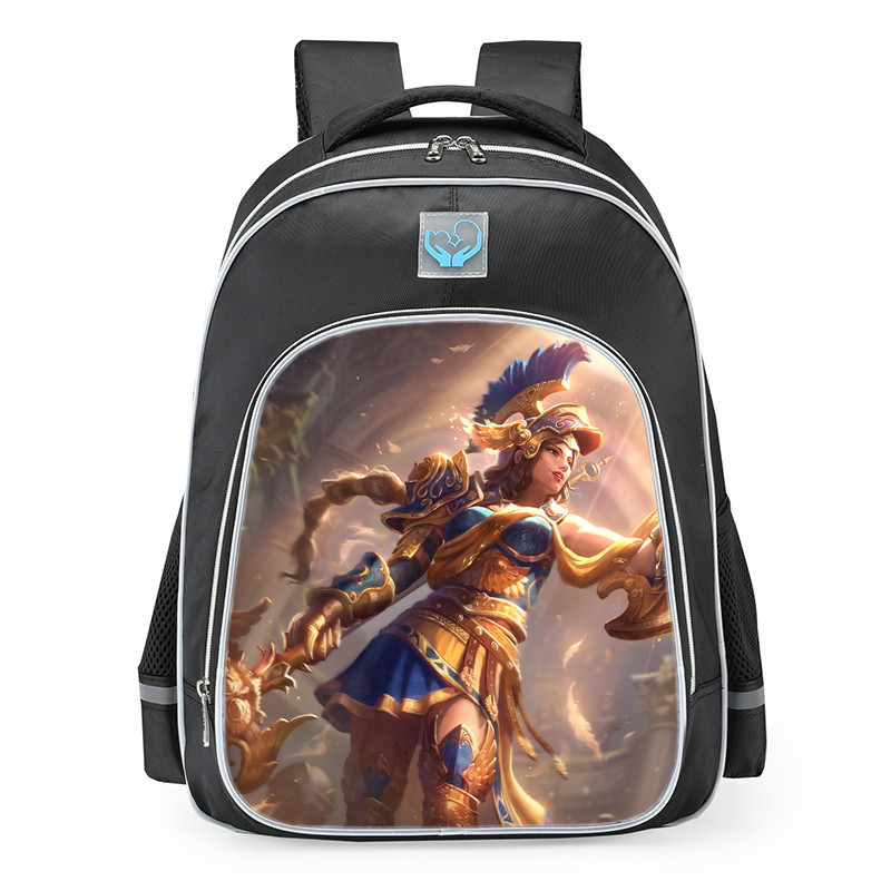 Smite Athena Golden Skin School Backpack