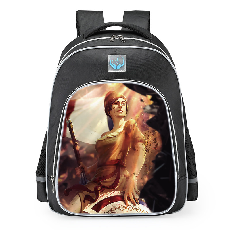 Smite Athena Liberte Skin School Backpack