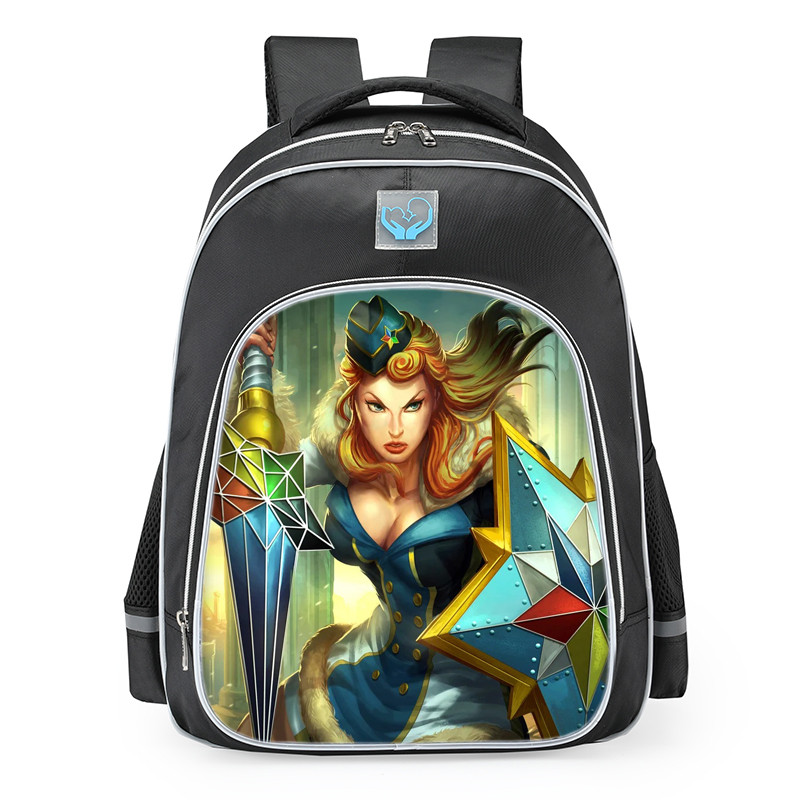 Smite Athena Winter Olympian Skin School Backpack