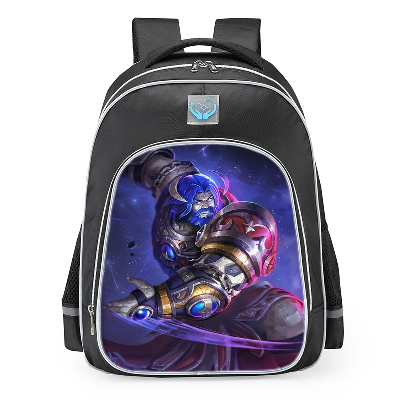 Smite Atlas Cosmic Carrier Skin School Backpack