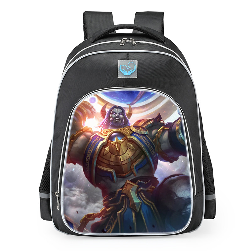 Smite Atlas Golden Skin School Backpack