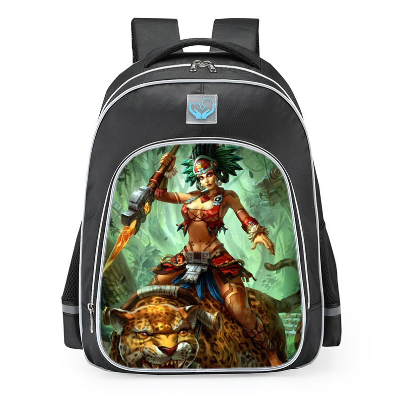 Smite Awilix Blood Moon Skin School Backpack
