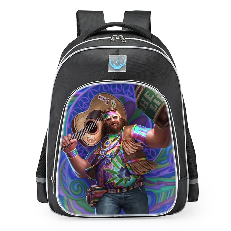 Smite Bacchus Super Chill Skin School Backpack