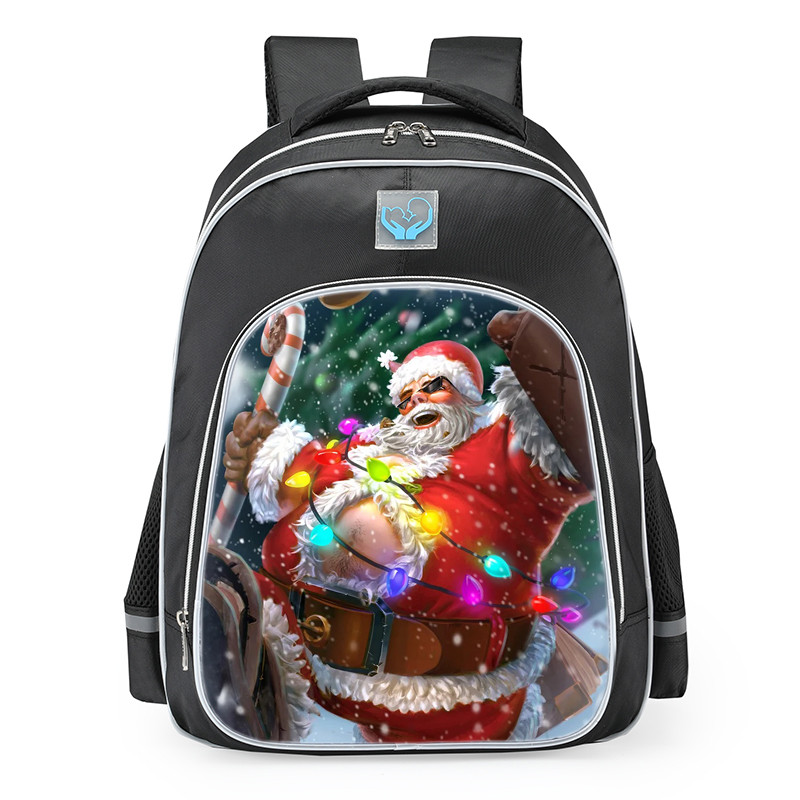 Smite Bacchus Father Chrishmash Skin School Backpack