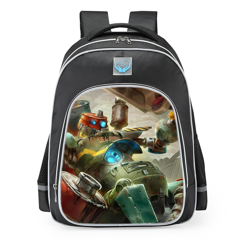 Smite Bacchus Drunkyard Skin School Backpack