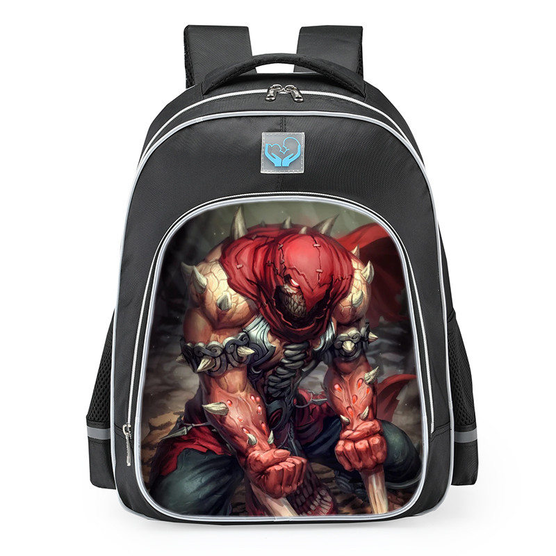 Smite Bakasura Butcher Skin School Backpack