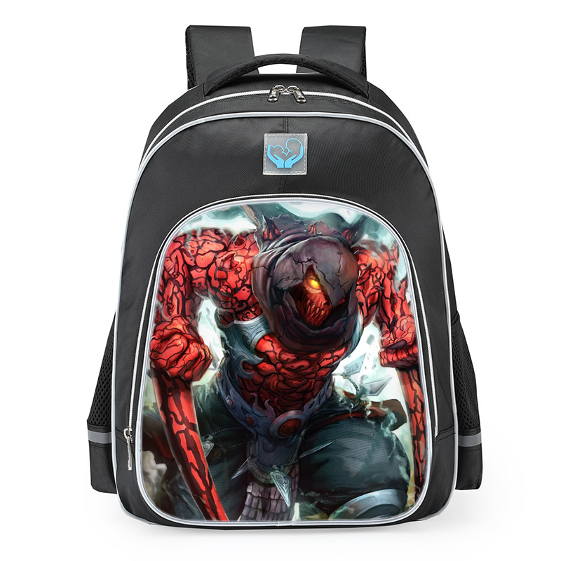 Smite Bakasura Rage Skin School Backpack