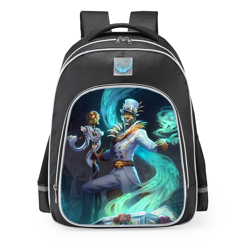 Smite Baron Samedi Golden Touch Skin School Backpack