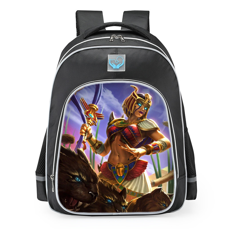Smite Bastet Arcane Assassin Skin School Backpack