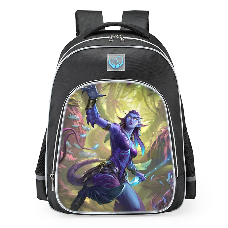 Smite Bastet Luminous Skin School Backpack