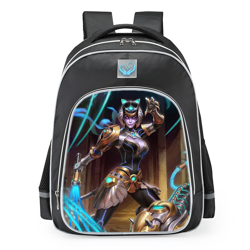 Smite Bastet Star Tamer Skin School Backpack