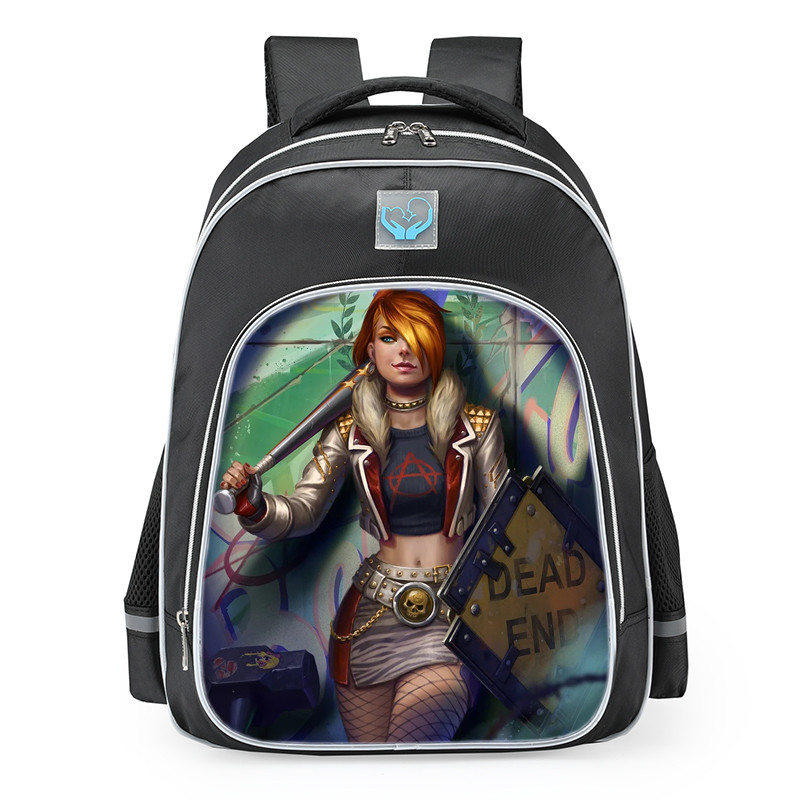 Smite Bellona Anarchist Skin School Backpack