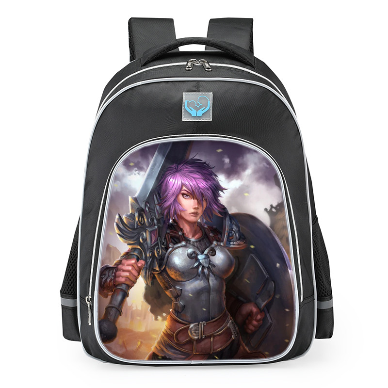 Smite Bellona Battle Maiden Skin School Backpack
