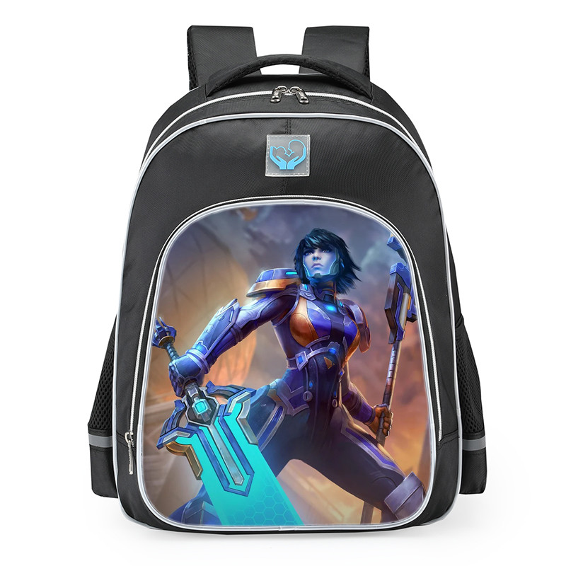 Smite Bellona Star Commander Skin School Backpack