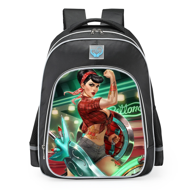 Smite Bellona Rock A Bellona Skin School Backpack