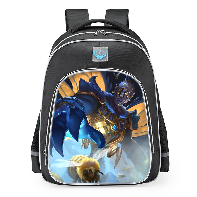Smite Ah Muzen Cab Golden Skin School Backpack