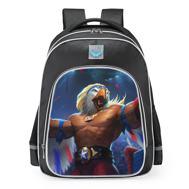Smite Camazotz The Eagles Elbow Skin School Backpack