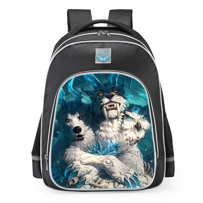 Smite Cerberus Frost Bite Skin School Backpack