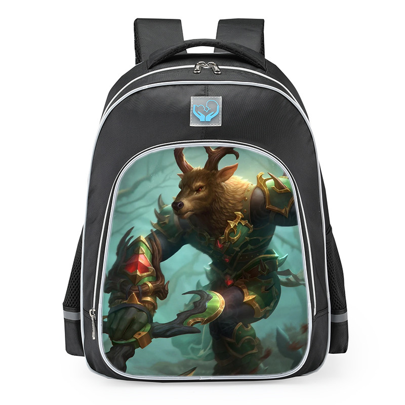 Smite Cernunnos Elken Skin School Backpack