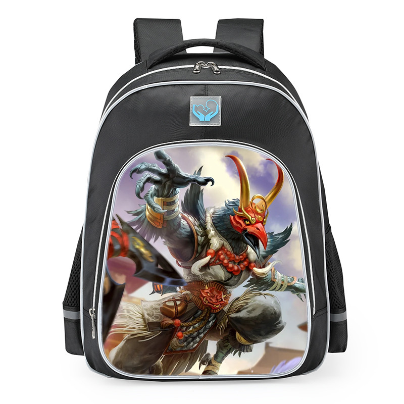 Smite Cernunnos Great Tengu Skin School Backpack