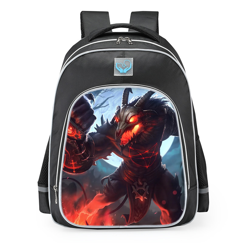 Smite Cernunnos Hellscape Skin School Backpack
