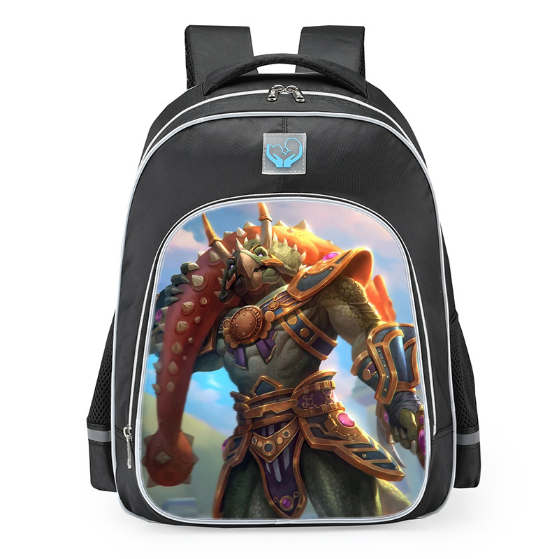 Smite Cernunnos Jurassic Slasher Skin School Backpack