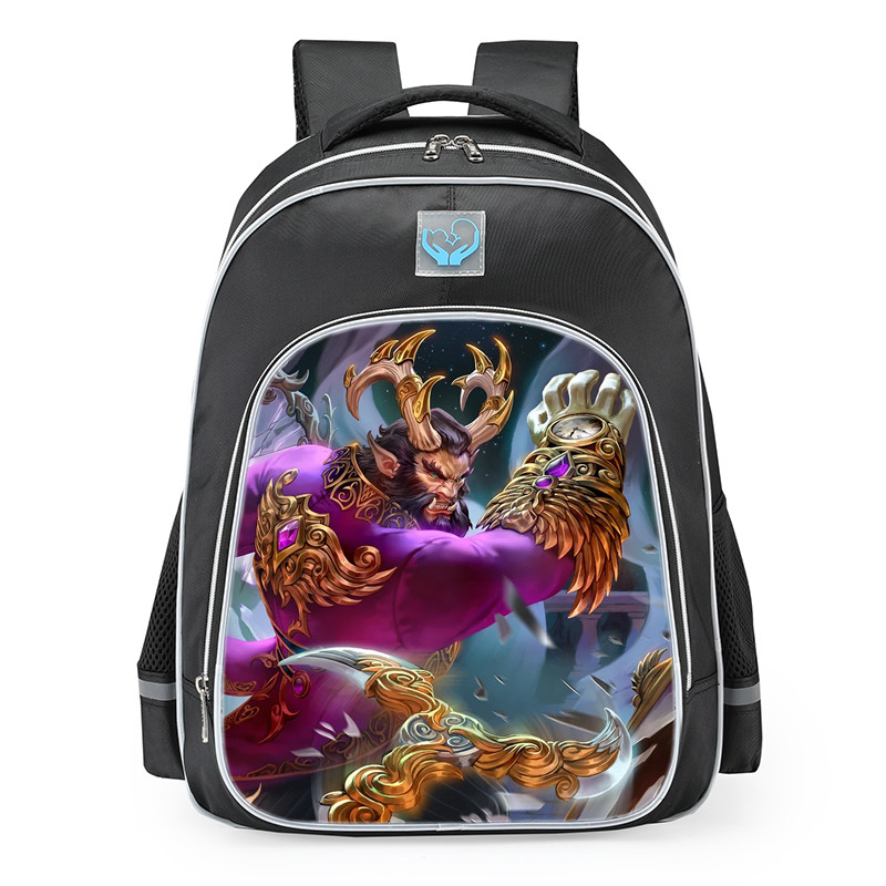 Smite Cernunnos Cursed King Skin School Backpack