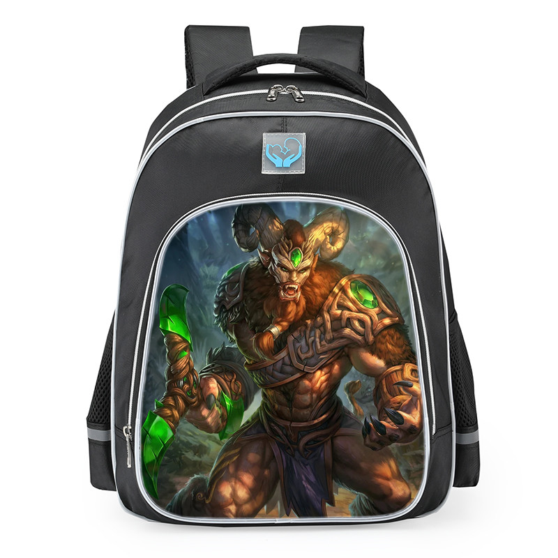 Smite Cernunnos Warden Skin School Backpack