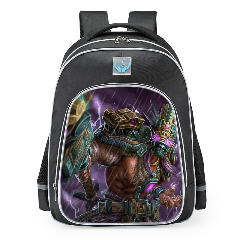 Smite Chaac Boom Chaac A Laka Skin School Backpack