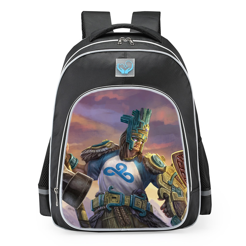 Smite Chaac Cloud 9 Skin School Backpack