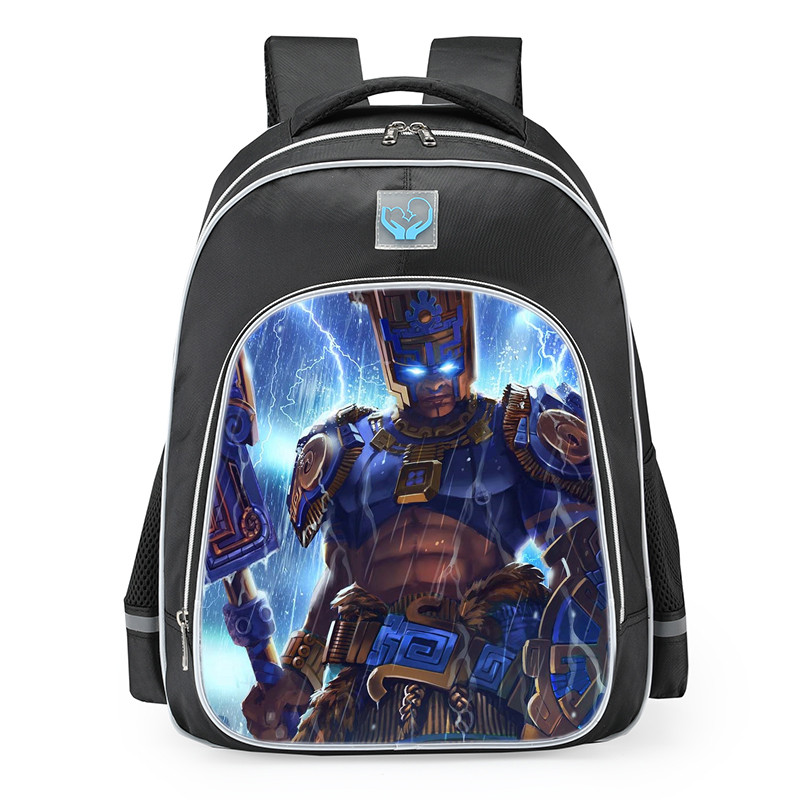 Smite Chaac Golden Skin School Backpack