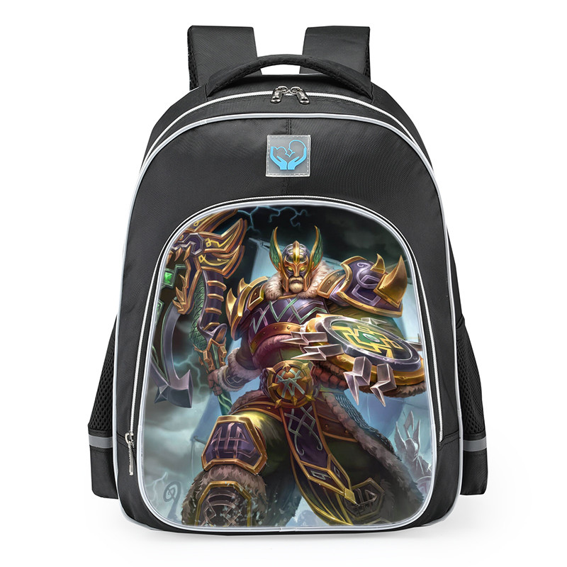 Smite Chaac Storm Jarl Skin School Backpack