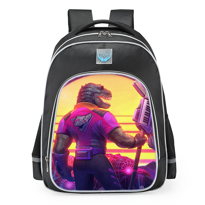 Smite Chaac Radical Rex Skin School Backpack