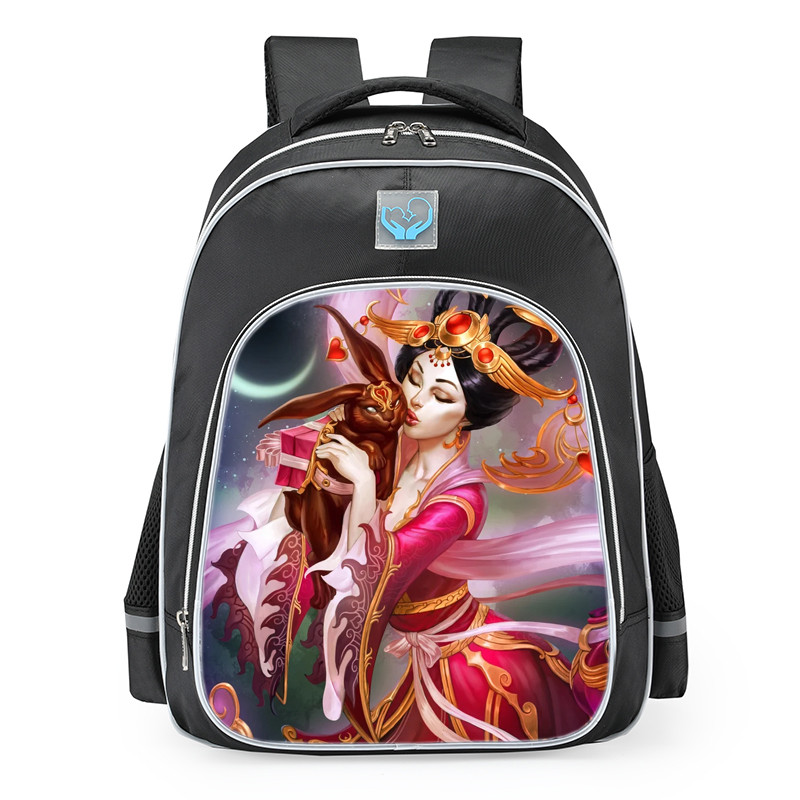Smite Chang'e Moonlight Love Skin School Backpack