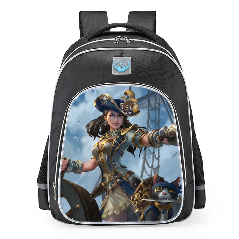 Smite Chang'e Pirate Queen Skin School Backpack