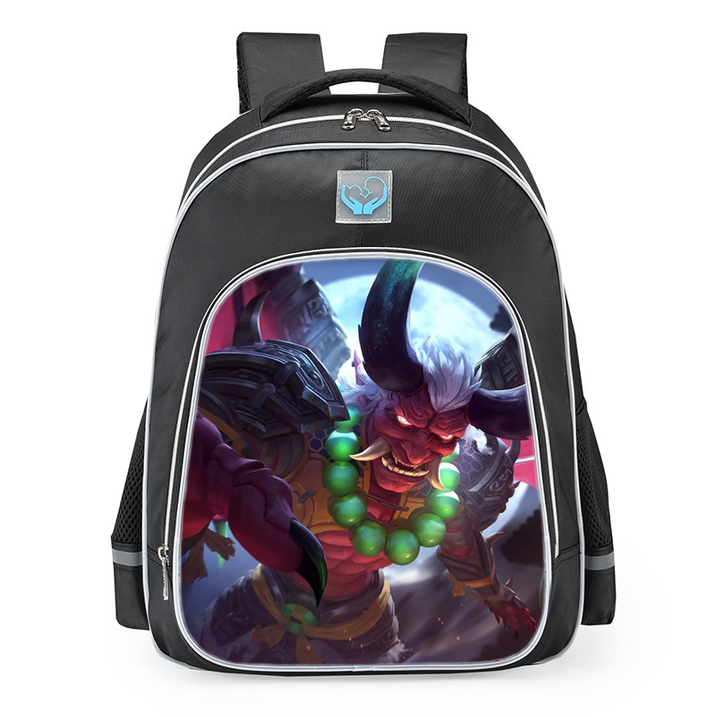 Smite Chernobog Oni Skin School Backpack