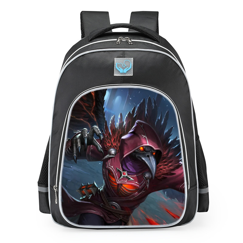 Smite Chernobog Raven King Skin School Backpack